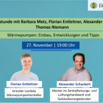 DBU-Bürgersprechstunde: Wärmepumpentechnologie